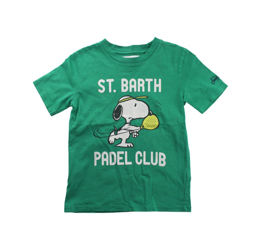 A Green Short Sleeve T Shirts from MC2 Saint Barth in size 6T for boy. (Front View)