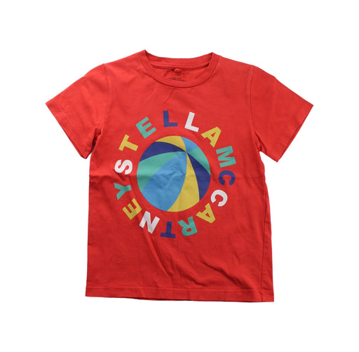 A Red Short Sleeve T Shirts from Stella McCartney in size 6T for boy. (Front View)