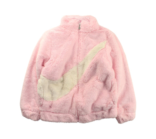 A Pink Lightweight Jackets from Nike in size 6T for girl. (Front View)