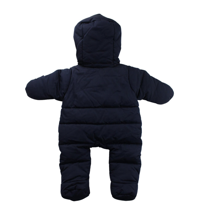 A Blue Snowsuits from Jacadi in size 0-3M for boy. (Back View)
