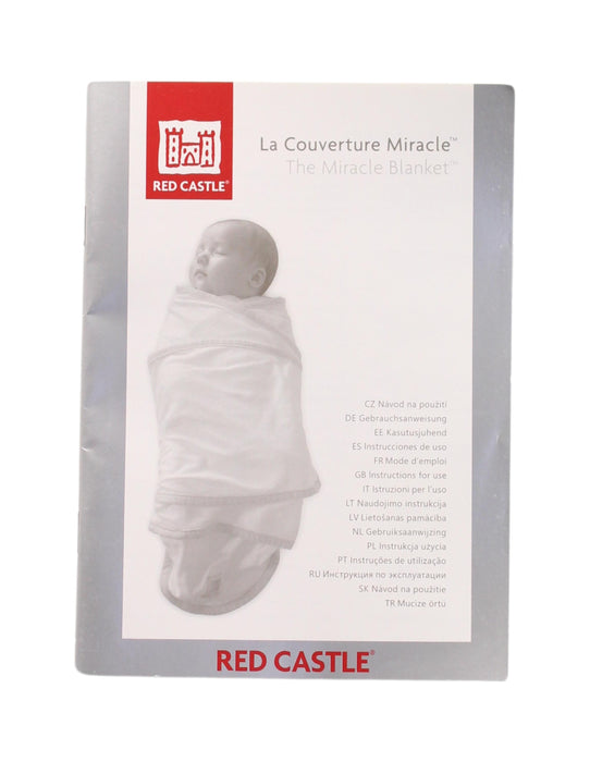 A White Blankets from Red Castle in size O/S for neutral. (Back View)