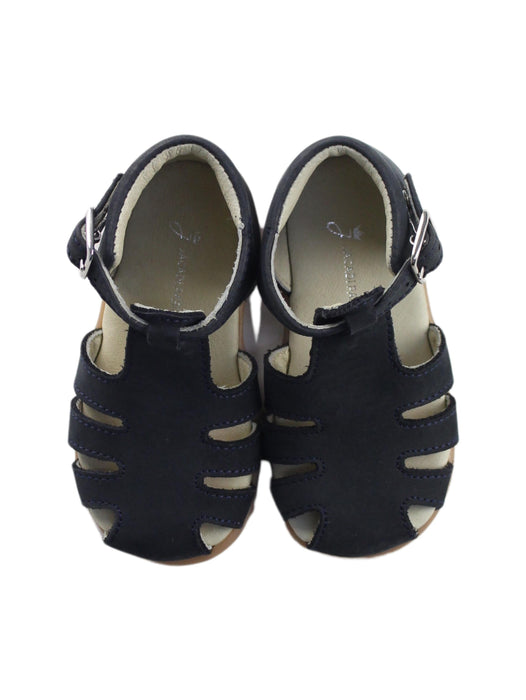 A Black Sandals from Jacadi in size 12-18M for girl. (Back View)