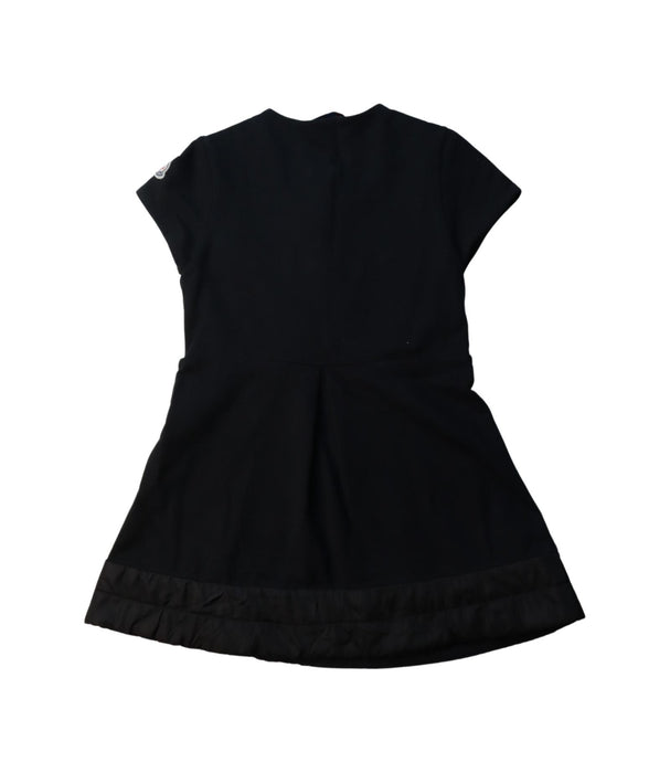 A Black Short Sleeve Dresses from Moncler in size 6T for girl. (Back View)