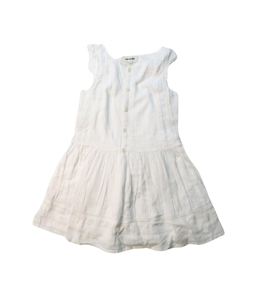 A White Sleeveless Dresses from Zadig & Voltaire in size 4T for girl. (Front View)