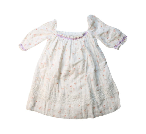 A Multicolour Short Sleeve Dresses from Velveteen in size 2T for girl. (Front View)