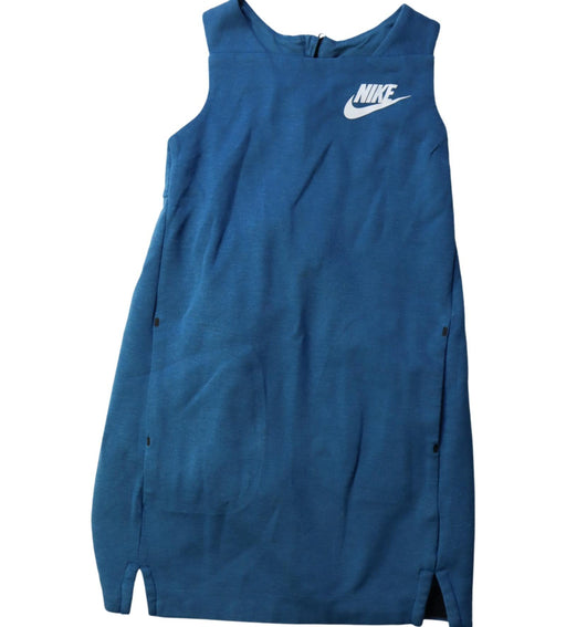 A Blue Sleeveless Dresses from Nike in size 5T for girl. (Front View)