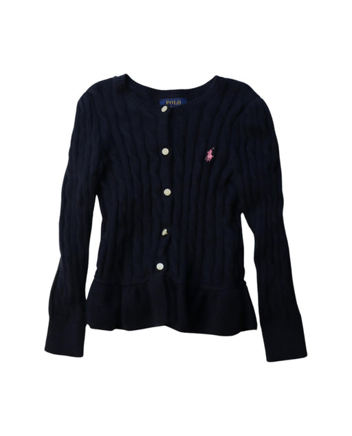 A Black Cardigans from Polo Ralph Lauren in size 4T for girl. (Front View)