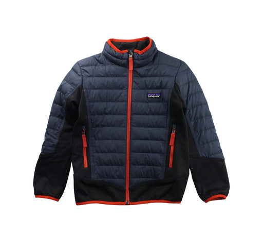 A Black Puffer/Quilted Jackets from Patagonia in size 5T for boy. (Front View)