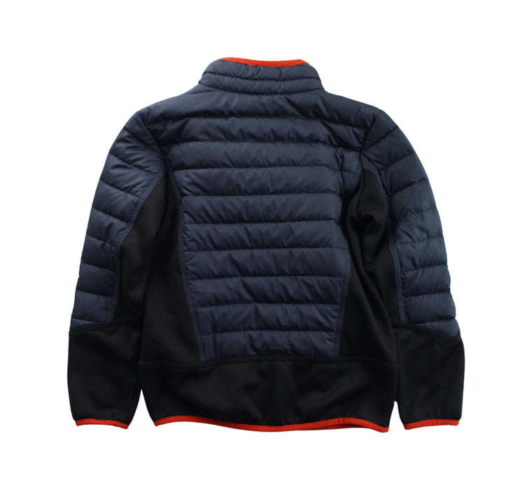 A Black Puffer/Quilted Jackets from Patagonia in size 5T for boy. (Back View)