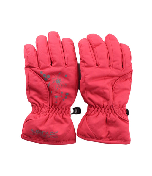 A Red Ski Gloves from Regatta in size 4T for neutral. (Front View)