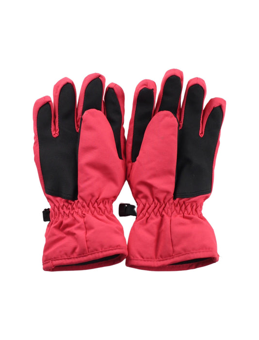 A Red Ski Gloves from Regatta in size 4T for neutral. (Back View)