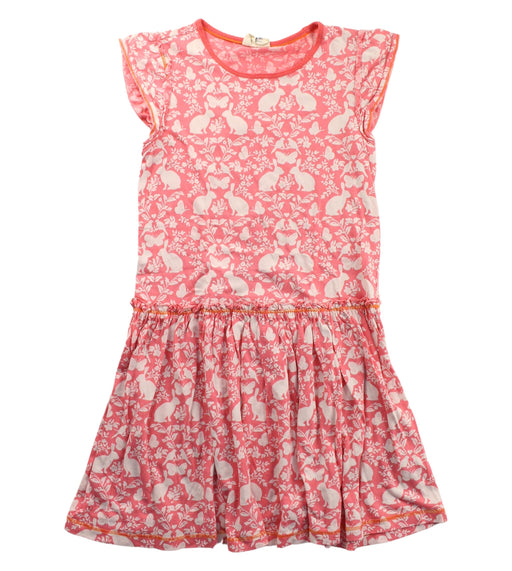 A Red Short Sleeve Dresses from Boden in size 7Y for girl. (Front View)