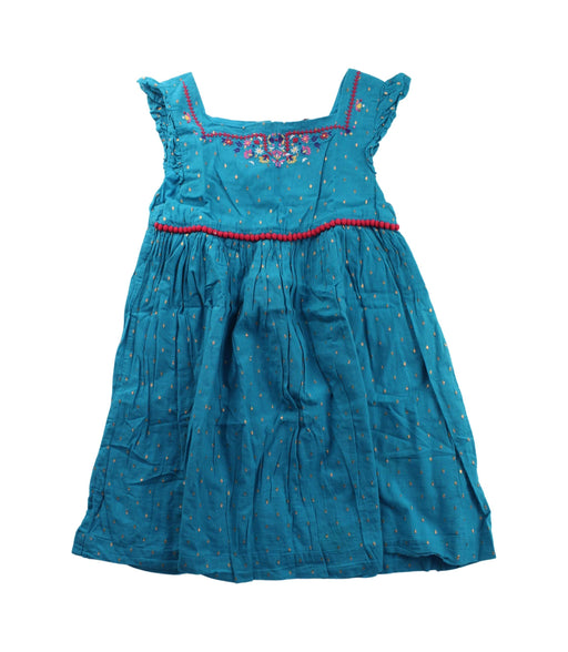 A Blue Sleeveless Dresses from Sergent Major in size 7Y for girl. (Front View)