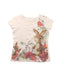 A White Short Sleeve T Shirts from Kingkow in size 10Y for girl. (Front View)