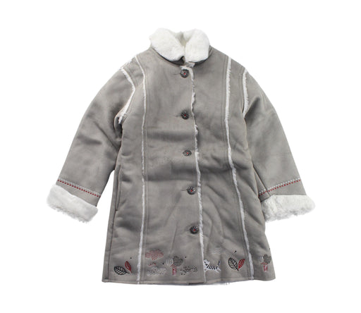 A Grey Coats from La Compagnie des Petits in size 3T for girl. (Front View)