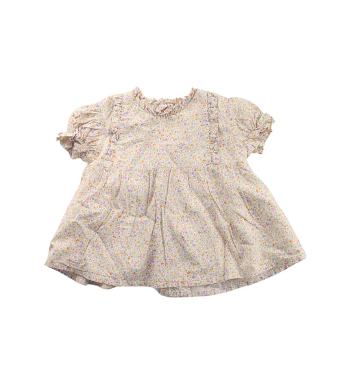 A White Dress Sets from La Coqueta in size 3-6M for girl. (Front View)