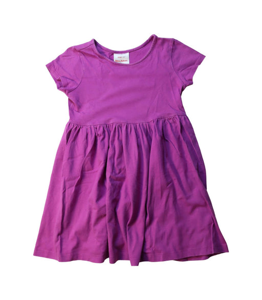 A Purple Short Sleeve Dresses from Hanna Andersson in size 5T for girl. (Front View)