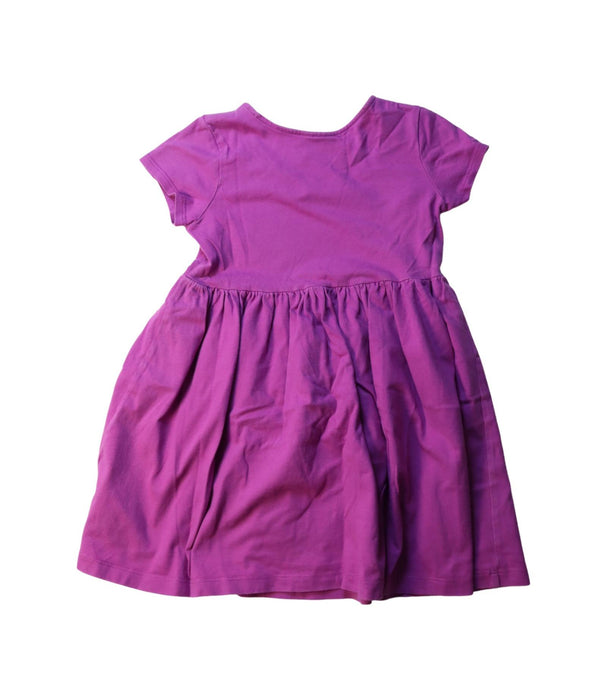 A Purple Short Sleeve Dresses from Hanna Andersson in size 5T for girl. (Back View)