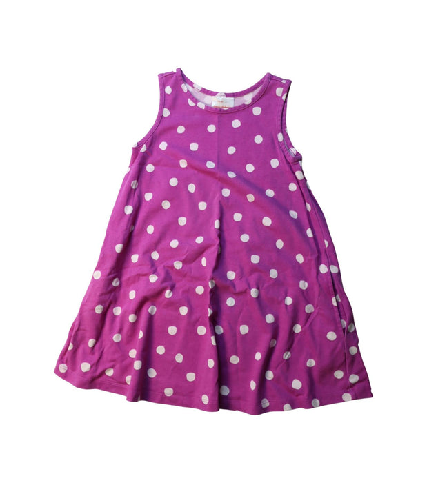 A Purple Sleeveless Dresses from Hanna Andersson in size 5T for girl. (Front View)