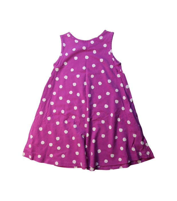 A Purple Sleeveless Dresses from Hanna Andersson in size 5T for girl. (Back View)