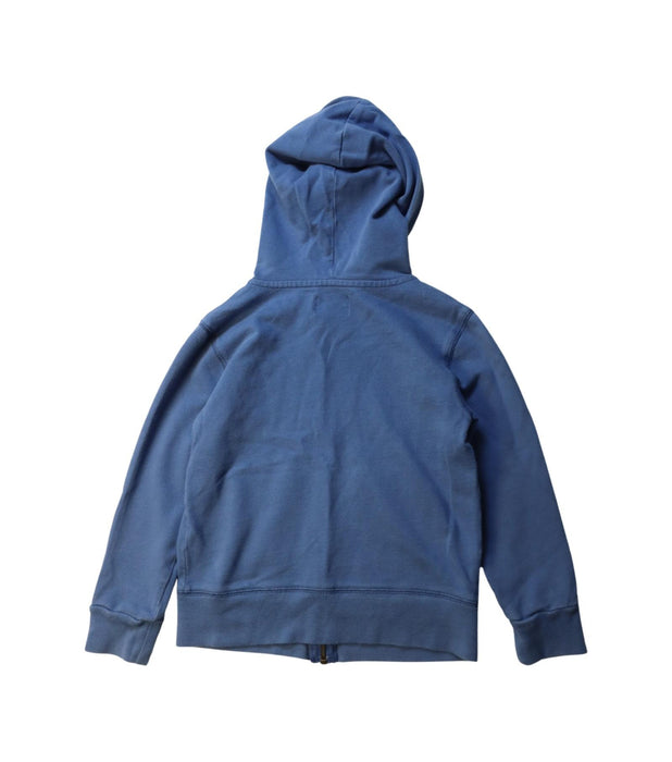 A Blue Hooded Sweatshirts from Crewcuts in size 4T for boy. (Back View)