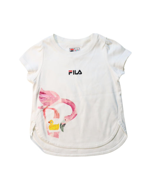 A Multicolour Short Sleeve T Shirts from Fila in size 4T for girl. (Front View)
