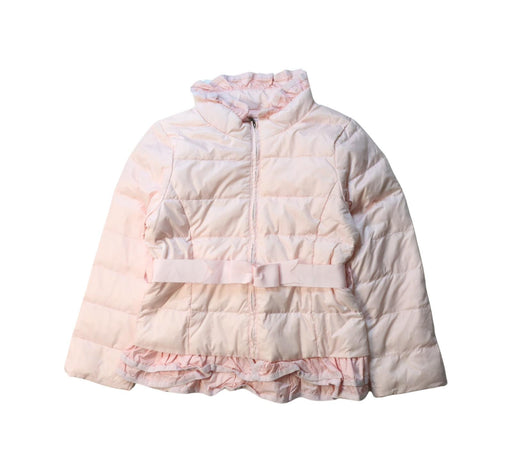 A Pink Puffer/Quilted Coats & Outerwear from Nicholas & Bears in size 6T for girl. (Front View)