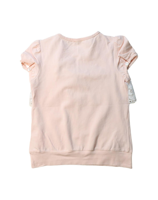 A White Short Sleeve Tops from Nicholas & Bears in size 4T for girl. (Back View)
