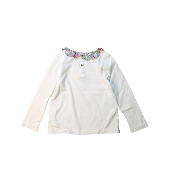 A Multicolour Long Sleeve Tops from Jacadi in size 4T for girl. (Back View)