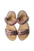 A Multicolour Sandals from Moschino in size 5T for girl. (Back View)
