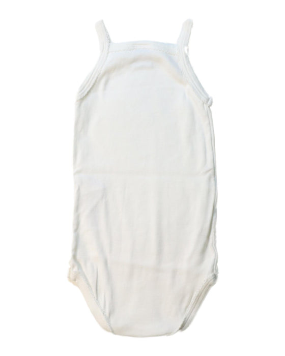A White Sleeveless Bodysuits from Petit Bateau in size 12-18M for girl. (Back View)