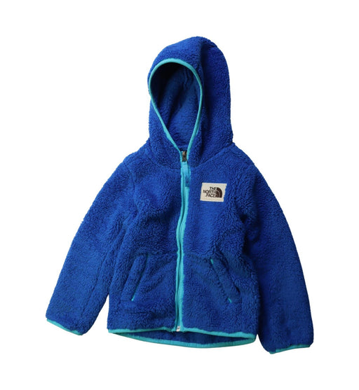 A Blue Lightweight Jackets from The North Face in size 4T for boy. (Front View)