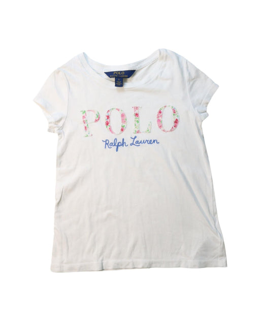 A Multicolour Short Sleeve T Shirts from Polo Ralph Lauren in size 5T for girl. (Front View)