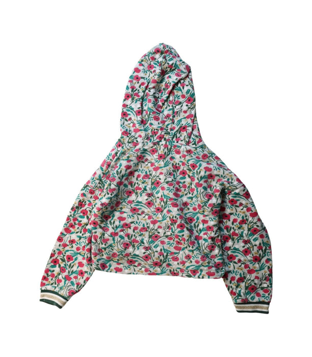 A Multicolour Hooded Sweatshirts from Petit Bateau in size 6T for girl. (Back View)