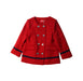 A Red Coats from Ferrari in size 4T for girl. (Front View)