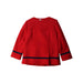 A Red Coats from Ferrari in size 4T for girl. (Back View)