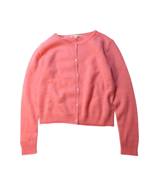 A Pink Cardigans from Bonpoint in size 10Y for girl. (Front View)