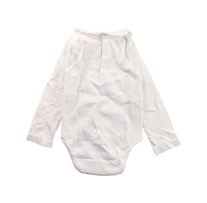 A White Long Sleeve Bodysuits from Jacadi in size 2T for girl. (Back View)