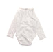 A White Long Sleeve Bodysuits from Jacadi in size 2T for girl. (Back View)