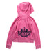 A Pink Zippered Sweatshirts from Juicy Couture in size 5T for girl. (Back View)