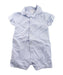 A Blue Short Sleeve Rompers from The Little White Company in size 6-12M for boy. (Front View)