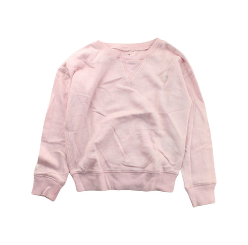 A Pink Crewneck Sweatshirts from Polo Ralph Lauren in size 5T for girl. (Front View)
