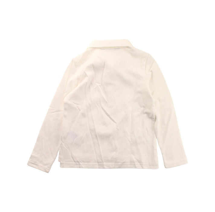 A White Long Sleeve Polos from Polo Ralph Lauren in size 5T for boy. (Back View)