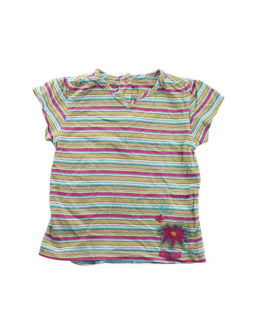A Green Short Sleeve Tops from La Compagnie des Petits in size 3T for girl. (Front View)
