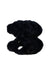 A Black Slippers from The Little White Company in size 11Y for girl. (Front View)