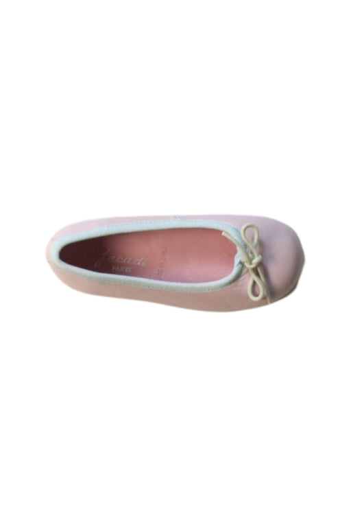 A Pink Flats from Jacadi in size 18-24M for girl. (Front View)