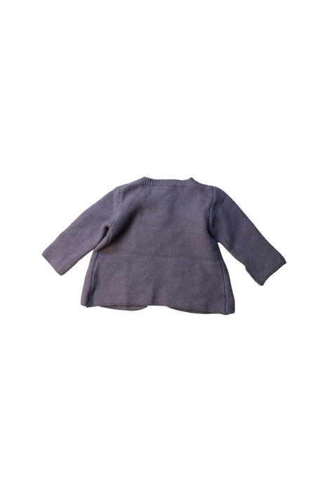 A Purple Cardigans from Château de Sable in size 12-18M for girl. (Back View)