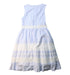 A Blue Sleeveless Dresses from Nicholas & Bears in size 8Y for girl. (Back View)