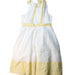 A Yellow Sleeveless Dresses from Nicholas & Bears in size 8Y for girl. (Back View)