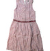 A Red Sleeveless Dresses from IKKS in size 12Y for girl. (Front View)
